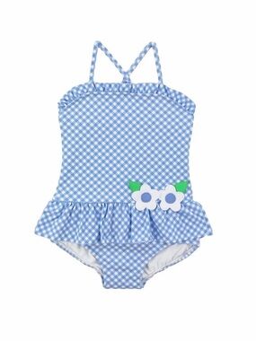 Florence Eiseman Sea Breeze Gingham Swimsuit Sz 5
